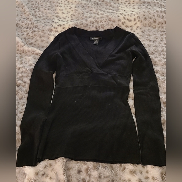 INC International Concepts Tops - INC International Concepts Black Knit Top- Size Small